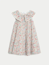 Pure Cotton Floral Dress (2-8 Yrs) Honesty Sales